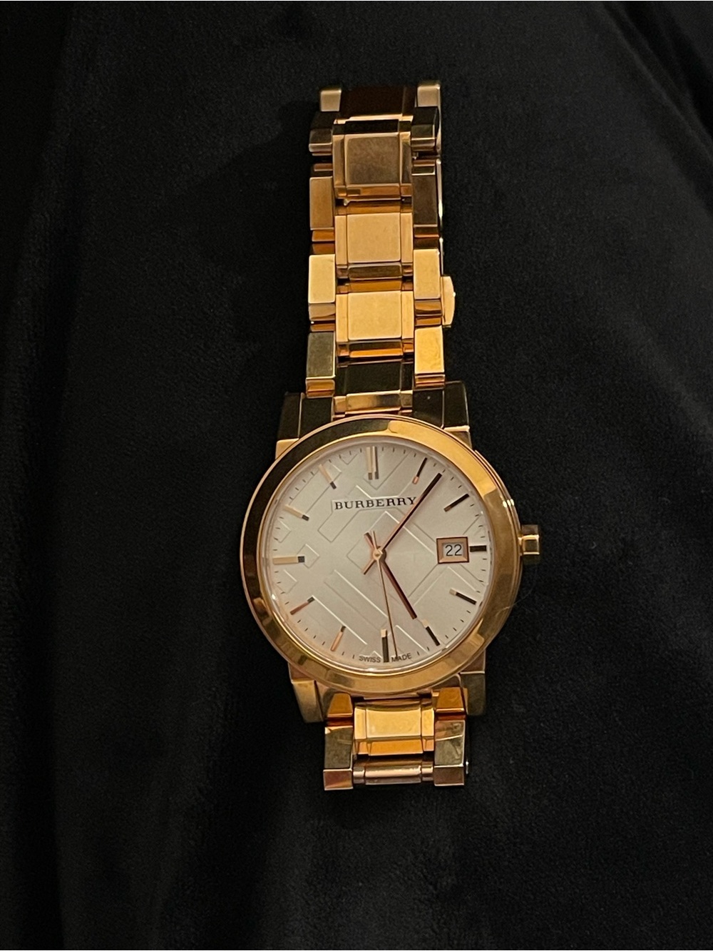 Burberry Rose Gold and Ivory Women's Bracelet Watch